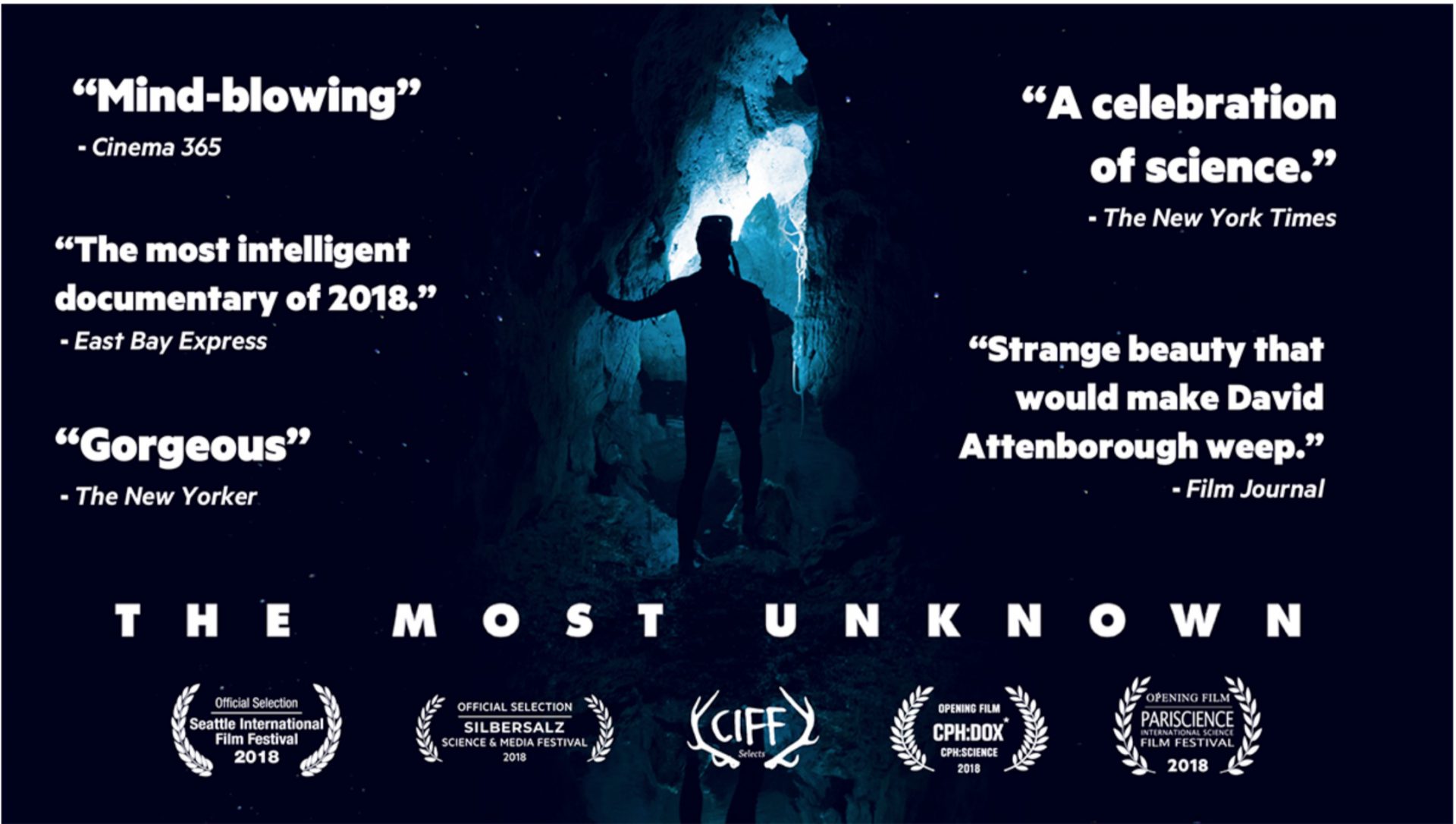 Screening of "The Most Unknown", featuring Axel Cleeremans